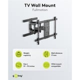 goobay Supporto da parete per TV Pro FULLMOTION (L), Montaggio a parete Nero