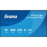 iiyama LH7566UHSB-B1AG, Public Display Nero (opaco)