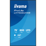 iiyama LH7566UHSB-B1AG, Public Display Nero (opaco)