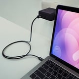 ADATA CACC-100PN-BK cavo USB USB 2.0 1 m USB C Nero Nero, 1 m, USB C, USB C, USB 2.0, 480 Gbit/s, Nero
