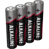 Ansmann Batterie alcaline non ricaricabili Batteria monouso, Alcalino, 1,5 V, 4 pz, Multicolore, 10,5 mm