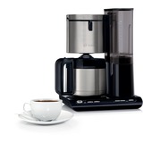 Bosch TKA8A683 macchina per caffè Automatica/Manuale Macchina da caffè con filtro 1,1 L nero lucido/in acciaio inox, Macchina da caffè con filtro, 1,1 L, Caffè macinato, 1100 W, Nero, Acciaio inossidabile