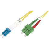 Digitus Cavo patch LWL, duplex, connettore LC (APC) > LC (PC), monomodale OS2 giallo