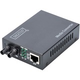 Digitus Convertitore di media Fast Ethernet , RJ45 / ST Nero, RJ45 / ST, 100Base-TX, 100Base-FX, IEEE 802.3, IEEE 802.3u, Fast Ethernet, 10,100 Mbit/s, Full, Half
