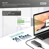Digitus DA-71157 USB M.2 SSD, Disk enclosure alluminio