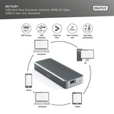 Digitus DA-71157, Disk enclosure alluminio