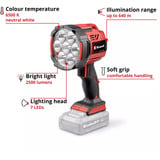 EINHELL TE-CL 18/2500 Li - Solo, Luce LED 