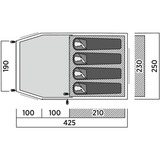 Easy Camp Tenda tunnel Hemsedal 4 verde oliva