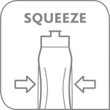 Emsa Squeeze Sport 600 ml Antracite, Bottiglia di acqua antracite, 600 ml, Antracite