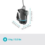 GARDENA 20000 BASIC 9016-47, Pompe immersione e pressione grigio/Nero