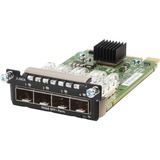 Hewlett Packard Enterprise Aruba 3810M 4SFP+ modulo del commutatore di rete SFP+, 10 Gbit/s, Aruba 3810M, 74,2 x 130,8 x 27,7 mm, 170 g