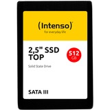 Intenso Top 2.5" 512 GB Serial ATA III MLC, Disco a stato solido Nero, 512 GB, 2.5", 520 MB/s, 6 Gbit/s, Bulk