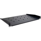 Inter-Tech 88887342 porta accessori Mensola per scaffale, Il vano inferiore Nero, Mensola per scaffale, Nero, 1U, 480 mm, 300 mm, 45 mm