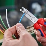 KNIPEX 13 42 165, Pinza stripper rosso/Blu