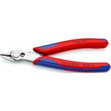 KNIPEX Electronic Super Knips XL Pinze da taglio per filo metallico rosso/Blu, Pinze da taglio per filo metallico, 1,23 cm, Acciaio, Blu/Rosso, 14 cm, 77 g