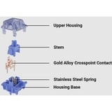 Keychron Gateron CJ Dark Blue Switch-Set, Interruttore a pulsante blu scuro