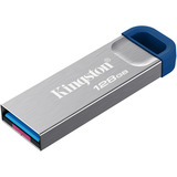 Kingston DataTraveler Kyson 128 GB, Chiavetta USB argento/Blu
