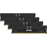 Kingston FURY FURY 128GB 6000MT/s DDR5 ECC Reg CL32 DIMM (Kit da 4) Renegade Pro EXPO, Memoria Nero, 128 GB, 4 x 32 GB, DDR5, 288-pin DIMM, Nero