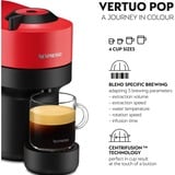 Krups Vertuo Pop XN920 Nespresso by XN9205, Macchina a capsula Nero/rosso scuro, Macchina per caffè a capsule, 0,56 L, Capsule caffè, 1500 W, Nero, Rosso