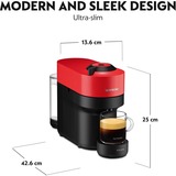Krups XN9205, Macchina a capsula Nero/rosso scuro