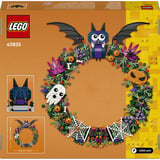 LEGO Corona di Halloween, Giochi di costruzione Addobbo con Pipistrelli, Zucche, Fantasmi e Ragnatele, Regalo per Ragazze e Ragazzi da 12+, Set da costruzione, 12 anno/i, Plastica, 617 pz, 641 g