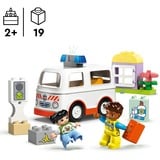 LEGO DUPLO Ambulanza e autista, Giochi di costruzione Set da costruzione, 2 anno/i, Plastica, 19 pz, 422 g