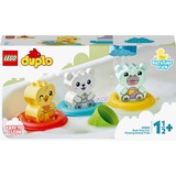 LEGO DUPLO Ora del bagnetto: Treno degli animali galleggiante Set da costruzione, 1,5 anno/i, Plastica, 14 pz, 447 g