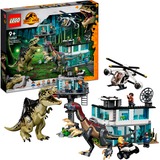 LEGO Jurassic World L’attacco del Giganotosauro e del Terizinosauro Set da costruzione, 9 anno/i, Plastica, 658 pz, 1,48 kg