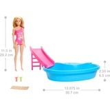 Mattel HRJ74 accessorio per bambola Piscina per bambola Piscina per bambola, 3 anno/i, 250 g