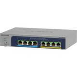 Netgear MS108UP Non gestito 2.5G Ethernet (100/1000/2500) Supporto Power over Ethernet (PoE) grigio, Non gestito, 2.5G Ethernet (100/1000/2500), Full duplex, Supporto Power over Ethernet (PoE), Montabile a parete