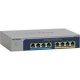 Netgear MS108UP Non gestito 2.5G Ethernet (100/1000/2500) Supporto Power over Ethernet (PoE) grigio, Non gestito, 2.5G Ethernet (100/1000/2500), Full duplex, Supporto Power over Ethernet (PoE), Montabile a parete