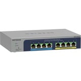 Netgear MS108UP Non gestito 2.5G Ethernet (100/1000/2500) Supporto Power over Ethernet (PoE), Interruttore grigio, Non gestito, 2.5G Ethernet (100/1000/2500), Full duplex, Supporto Power over Ethernet (PoE), Montabile a parete