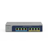 Netgear MS108UP Non gestito 2.5G Ethernet (100/1000/2500) Supporto Power over Ethernet (PoE), Interruttore grigio, Non gestito, 2.5G Ethernet (100/1000/2500), Full duplex, Supporto Power over Ethernet (PoE), Montabile a parete