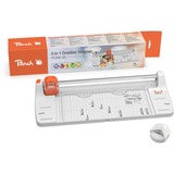 Peach 511061 taglierino 5 fogli, Dispositivo di taglio bianco/Orange, 5 fogli, Arancione, Bianco
