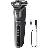 Philips Serie 5000 S5887/13, Rasoio carbonico/grigio, Rotazione, Grigio, SteelPrecision blades, Pulsanti, LED, SH71