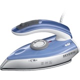 Severin BA 3234 ferro da stiro Ferro da stiro a secco e a vapore Acciaio inossidabile Blu, Argento 1000 W argento/Blu, Ferro da stiro a secco e a vapore, Acciaio inossidabile, Blu, Argento, 0,050 L, 1000 W, 115 / 230 V