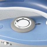 Severin BA 3234 ferro da stiro Ferro da stiro a secco e a vapore Acciaio inossidabile Blu, Argento 1000 W argento/Blu, Ferro da stiro a secco e a vapore, Acciaio inossidabile, Blu, Argento, 0,050 L, 1000 W, 115 / 230 V
