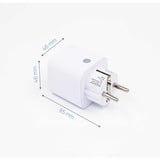 Shelly Plug M Gen3, Presa commutata bianco