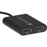 Sonnet USB3-DDP4K cavo e adattatore video USB tipo A 2 x DisplayPort Nero Nero, USB tipo A, 2 x DisplayPort, Maschio, Femmina, Dritto, Dritto