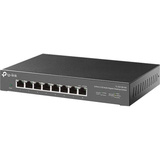 TP-Link TL-SG108-M2 switch di rete Non gestito 2.5G Ethernet (100/1000/2500) Nero, Interruttore Non gestito, 2.5G Ethernet (100/1000/2500), Montabile a parete