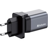 Verbatim GNC-35 Universale Nero, Grigio AC Ricarica rapida Interno, Caricabatterie grigio, Interno, AC, 20 V, Nero, Grigio