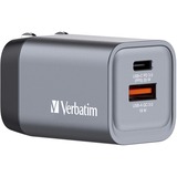 Verbatim GNC-35 Universale Nero, Grigio AC Ricarica rapida Interno, Caricabatterie grigio, Interno, AC, 20 V, Nero, Grigio