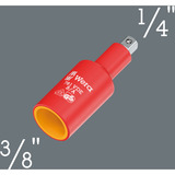 Wera 781 VDE A/B - Pezzo di collegamento 1/4", Adattatore chiave combinata  rosso