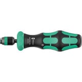 Wera 838 RA-R L Porta inserti manuale con funzione a cricchetto, Cacciavite Nero/Verde