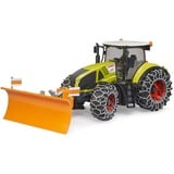 bruder Claas Axion 950 con catene da neve e lama spazzaneve, Veicolo modello 