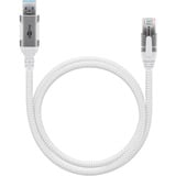 goobay Cavo Ethernet USB-A 3.2 Gen1 con connettore > connettore RJ-45, Scheda di rete bianco