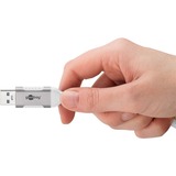 goobay Cavo Ethernet USB-A 3.2 Gen1 con connettore > connettore RJ-45, Scheda di rete bianco