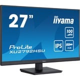 iiyama ProLite XU2792HSU-B6 Monitor PC 68,6 cm (27") 1920 x 1080 Pixel Full HD LED Nero, Monitor LED Nero (opaco), 68,6 cm (27"), 1920 x 1080 Pixel, Full HD, LED, 0,4 ms, Nero