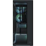 ARCTIC Xtender (Black) Midi Tower Nero, Chassis Tower Nero (opaco), Midi Tower, PC, Nero, EATX, Metallo, Vetro temperato, Gaming