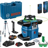 Bosch GRL 650 CHVG Livella rotatoria 70 m 500-540 nm (< 10mW), Laser rotante blu, 70 m, 1,5 mm/m, 360°, 650 m, 600 Giri/min, Orizzontale/Verticale